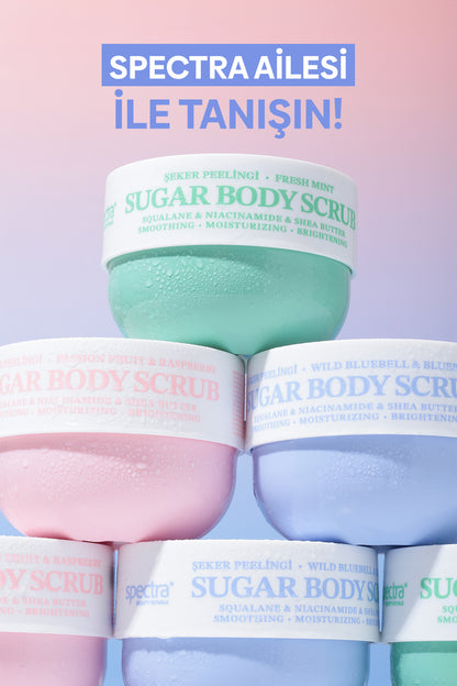 Pürüzsüzleştirici ve Nemlendirici Vegan Şeker Peelingi (Scrub) -Blueberry&Wild Bluebell- 330 gr