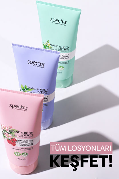 Nemlendirici ve Canlandırıcı Vegan El ve Vücut Losyonu -Raspberry&Passion Fruit- 200 ML