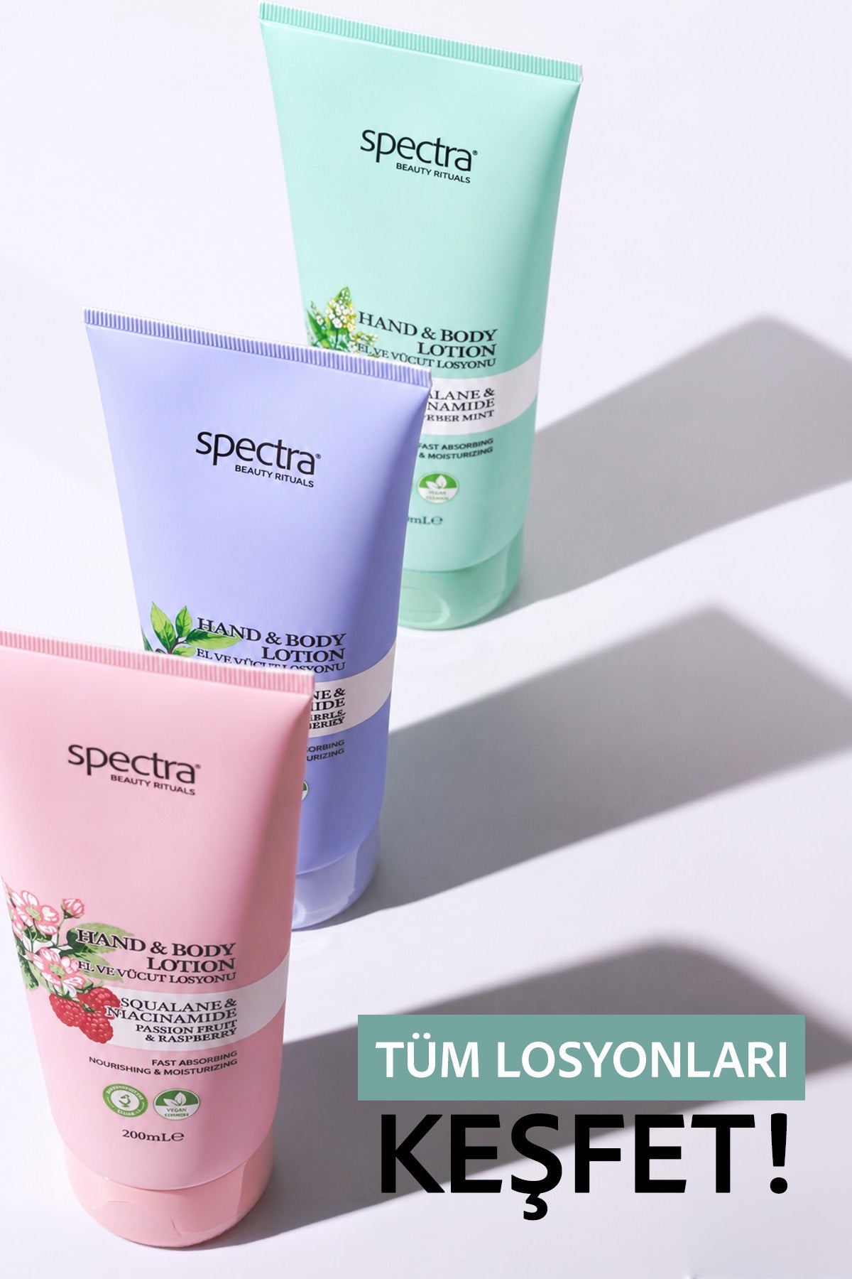 Nemlendirici ve Canlandırıcı Hızlı Emilen Vegan El ve Vücut Losyonu -Fresh Mint- 200 ML