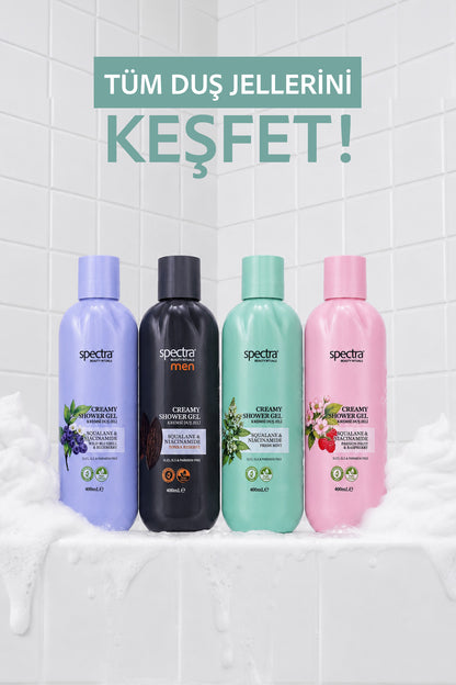 Nemlendirici Kremsi Vegan Duş Jeli -Fresh Mint- SLES&SLS&Paraben içermez- 400 ML