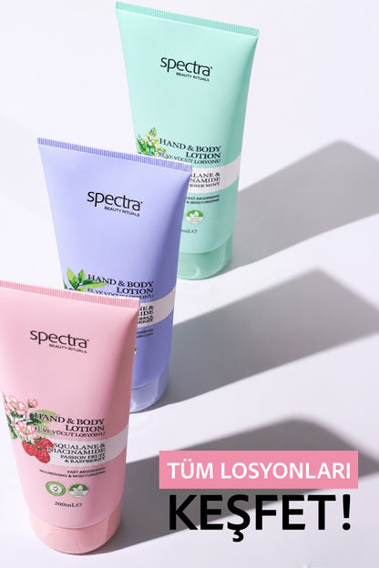 Nemlendirici ve Canlandırıcı Vegan El ve Vücut Losyonu -Raspberry&Passion Fruit- 200 ML