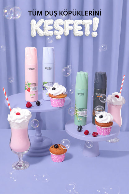 Nemlendirici ve Arındırıcı Vegan Whipped Duş Köpüğü -  Blueberry&Wild Bluebell - 250 ML