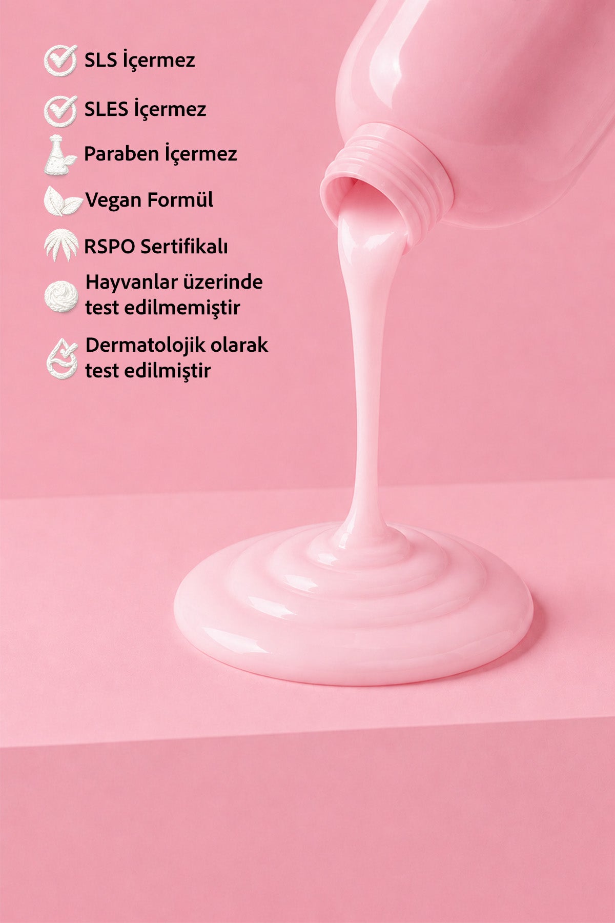 Nemlendirici Kremsi Vegan Duş Jeli -Raspberry&Passion Fruit- SLES&SLS&Paraben içermez- 400 ML