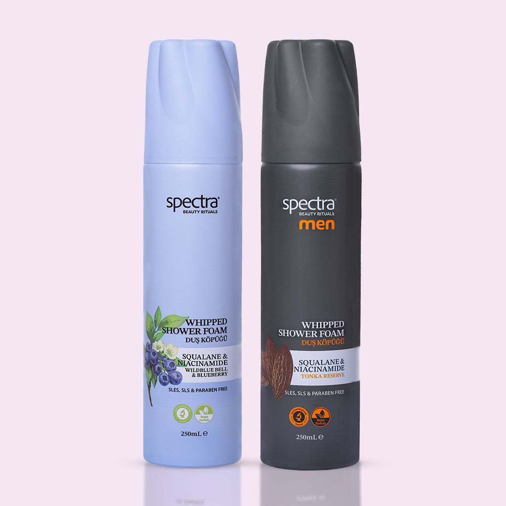 Blueberry & Men 2'li Vegan Whipped Duş Köpüğü Seti, Nemlendirici Bakım 2 Adet 250 ml - 2