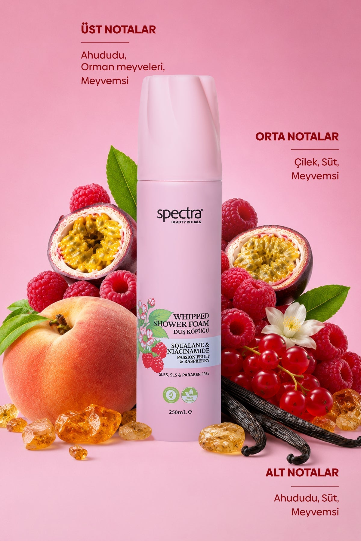 Blueberry Raspberry Fresh Mint Men 4'lü Vegan Whipped Duş Köpüğü Bakım Seti 4 x 250 ml - 5