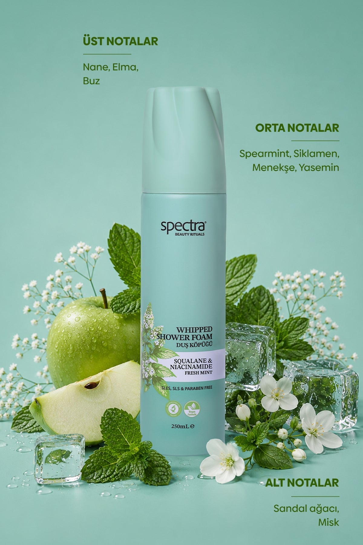 Blueberry Raspberry Fresh Mint Men 4'lü Vegan Whipped Duş Köpüğü Bakım Seti 4 x 250 ml - 8