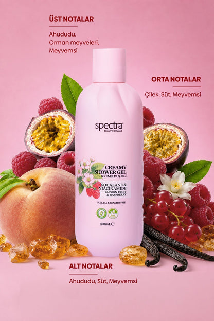 Blueberry, Raspberry & Men 3'lü Vegan Kremsi Duş Jeli Seti, SLS SLES Paraben İçermez - 7