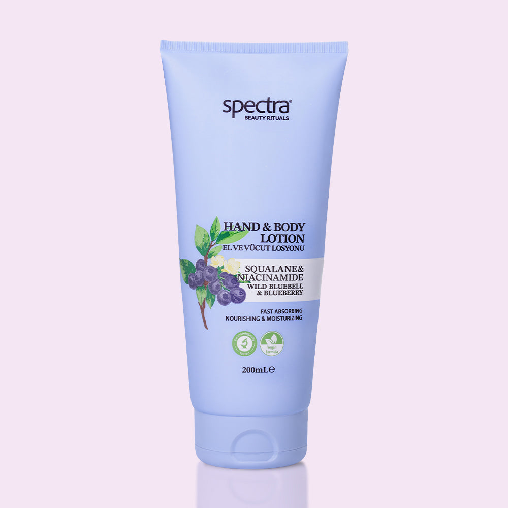 Blueberry & Wild Bluebell Vegan El ve Vücut Losyonu, Hızlı Emilen Nemlendirici 200 ml - 2