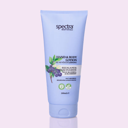 Blueberry & Wild Bluebell Vegan El ve Vücut Losyonu, Hızlı Emilen Nemlendirici 200 ml - 2
