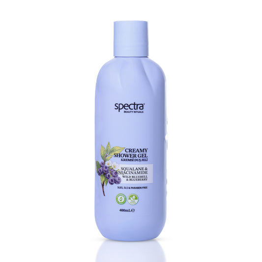 Blueberry & Wild Bluebell Vegan Kremsi Duş Jeli, Nemlendirici ve Arındırıcı 400 ml - 1