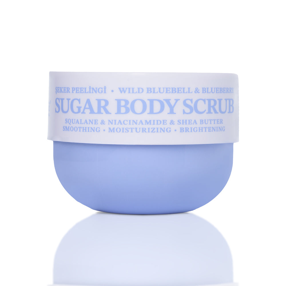 Blueberry & Wild Bluebell Vegan Şeker Peelingi, Pürüzsüzleştirici Vücut Scrub 330 gr - 1