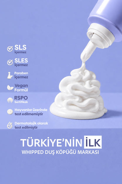 Blueberry & Wild Bluebell Vegan Whipped Duş Köpüğü, Squalane & Niacinamide 250 ml - 7