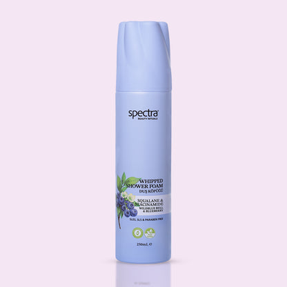 Nemlendirici ve Arındırıcı Vegan Whipped Duş Köpüğü -  Blueberry&Wild Bluebell - 250 ML