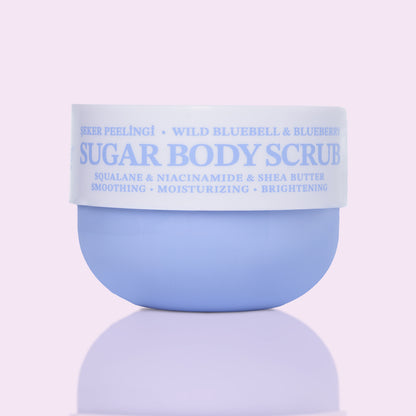 Pürüzsüzleştirici ve Nemlendirici Vegan Şeker Peelingi (Scrub) -Blueberry&Wild Bluebell- 330 gr