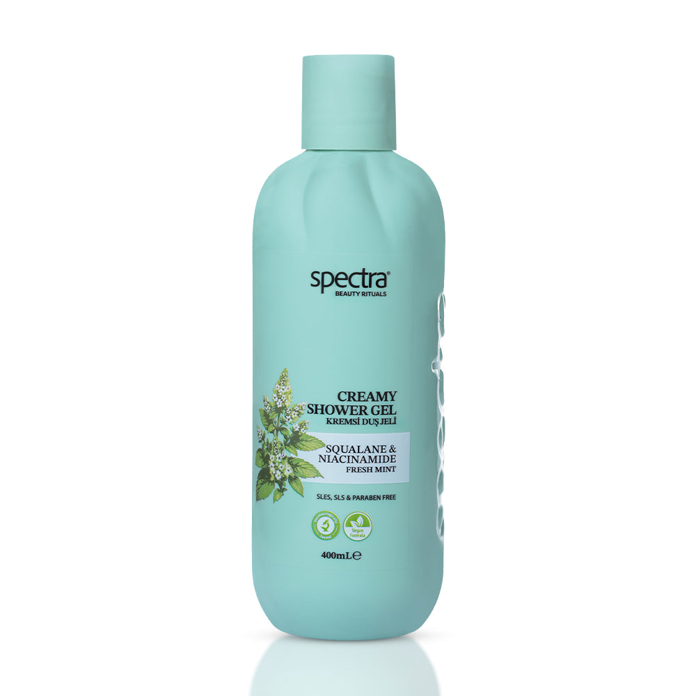 Fresh Mint Nane Kokulu Vegan Kremsi Duş Jeli, Nemlendirici ve Nazik Arındırıcı 400 ml - 1
