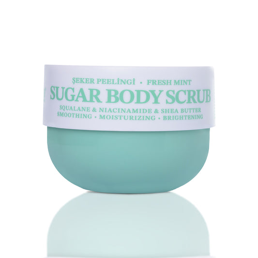 Fresh Mint Nane Kokulu Vegan Şeker Peelingi, Pürüzsüzleştirici Vücut Scrub 330 gram - 1