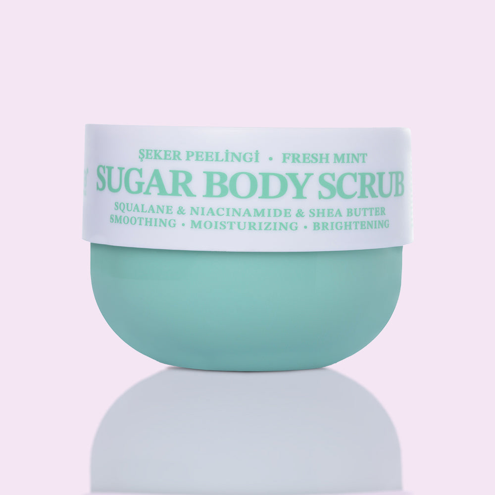 Fresh Mint Nane Kokulu Vegan Şeker Peelingi, Pürüzsüzleştirici Vücut Scrub 330 gram - 2
