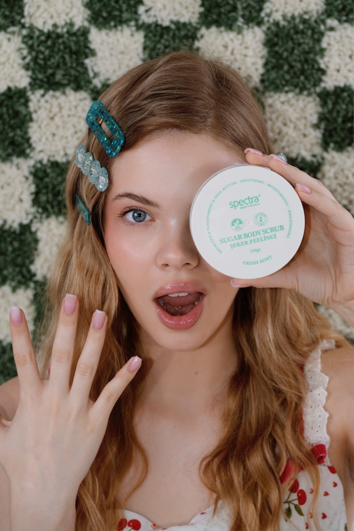 Fresh Mint 3'lü Vegan Bakım Seti - Duş Köpüğü & Vücut Losyonu & Şeker Peelingi