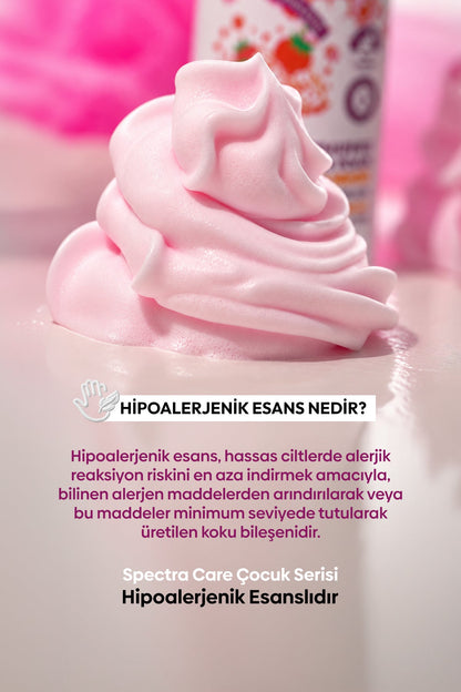 Kids Strawberry Milkshake 3'lü Vegan Whipped Çocuk Duş Köpüğü Seti, 3 Adet 250 ml - 3