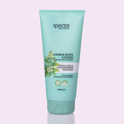 Nemlendirici ve Canlandırıcı Hızlı Emilen Vegan El ve Vücut Losyonu -Fresh Mint- 200 ML