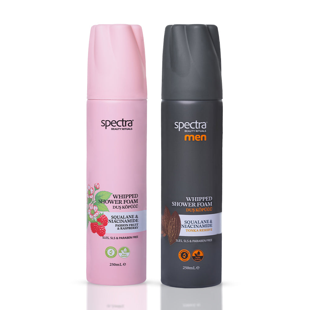 Raspberry & Men 2'li Vegan Whipped Duş Köpüğü Seti, Nemlendirici Bakım 2 Adet 250 ml - 1