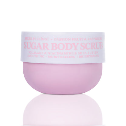 Raspberry & Passion Fruit Vegan Şeker Peelingi, Pürüzsüzleştirici Vücut Scrub 330 gr - 1