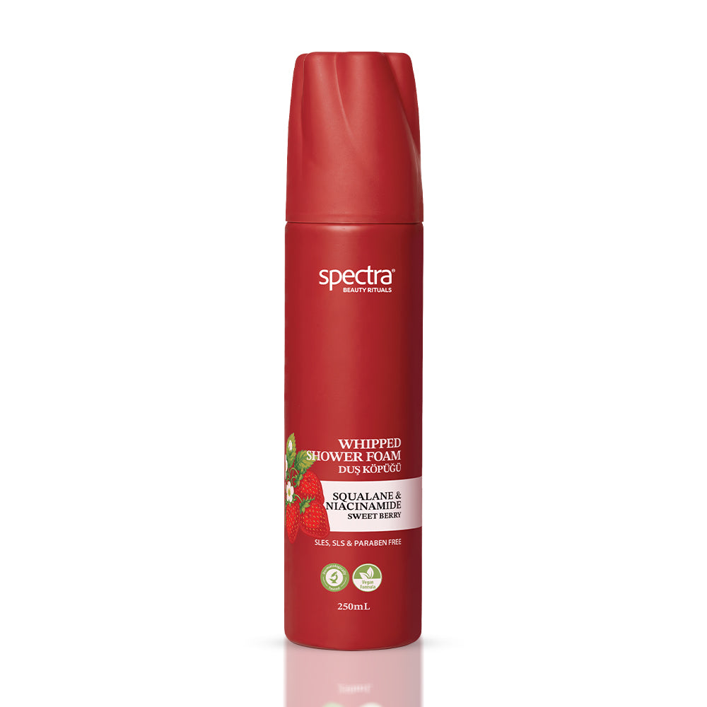 Sweet Berry Tatlı Çilek Kokulu Vegan Whipped Duş Köpüğü, Squalane & Niacinamide 250 ml - 1