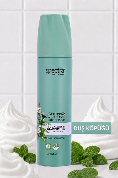 Nemlendirici ve Arındırıcı Vegan Whipped Duş Köpüğü - Fresh Mint - 250 ML